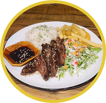 ハラミステーキプレート